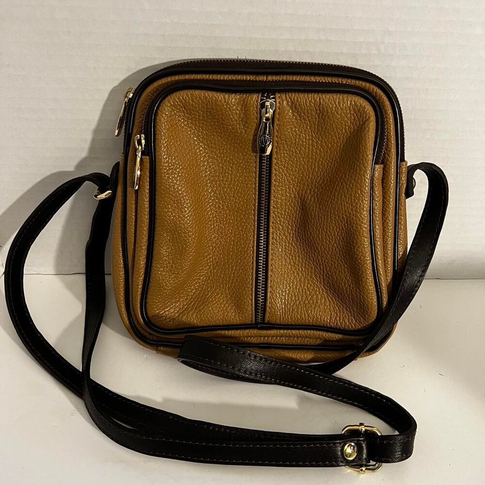 Valentina italian honey brown pebbled